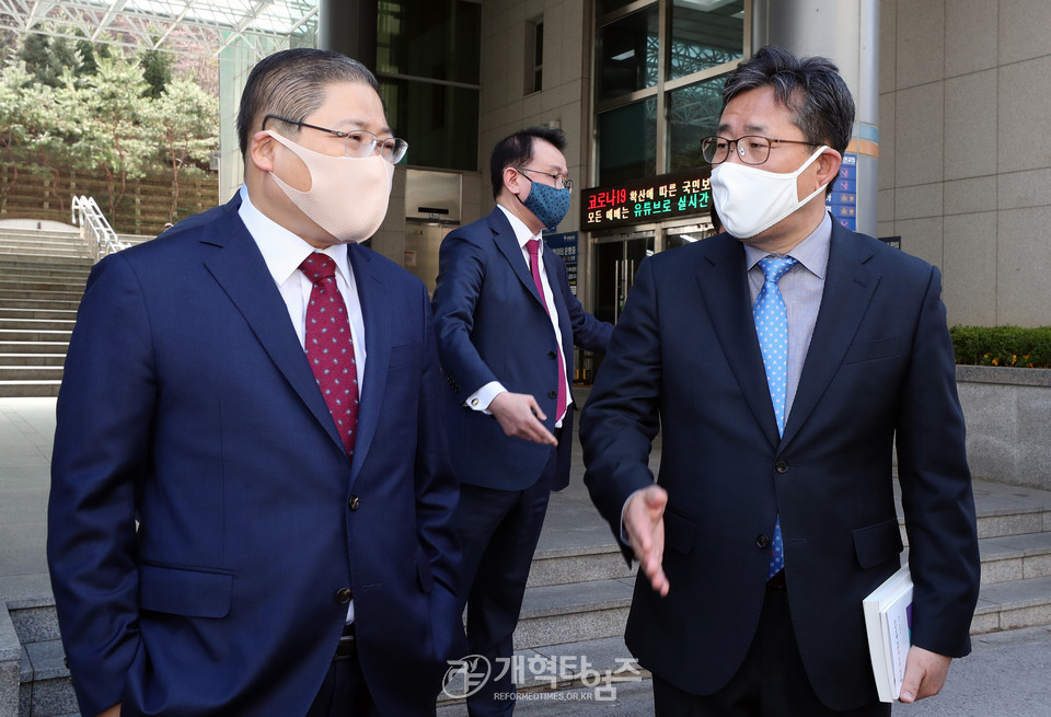 소강석 목사와 문체부 박양우 장관 모습