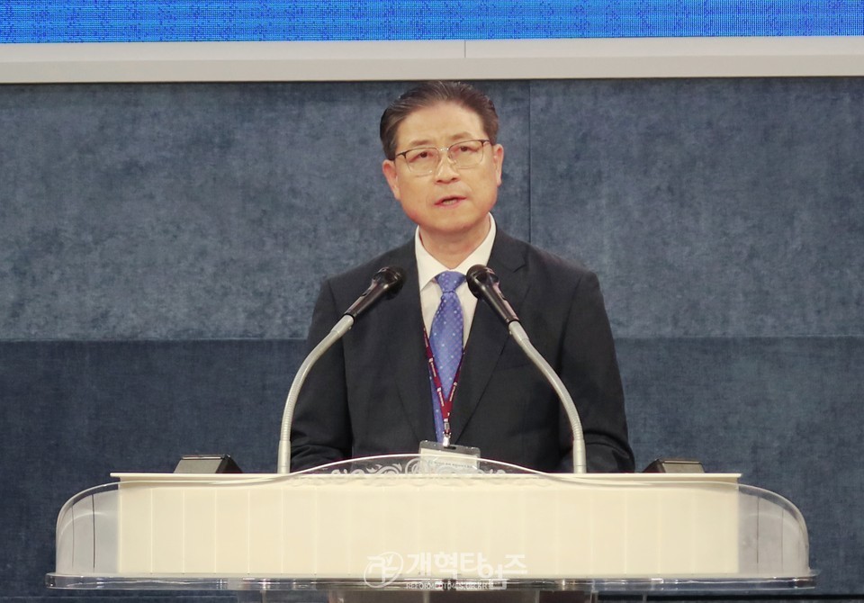 제109회 총회 임원 후보 정견발표회 및 공명선거 서약식 모습